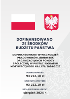 DOFINANSOWANIE ZE ŚRODKÓW BUDŻETU PAŃSTWA